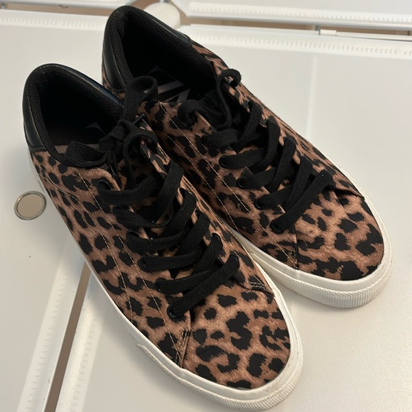 Zara Shoes - Zara leopard print satin sneakers